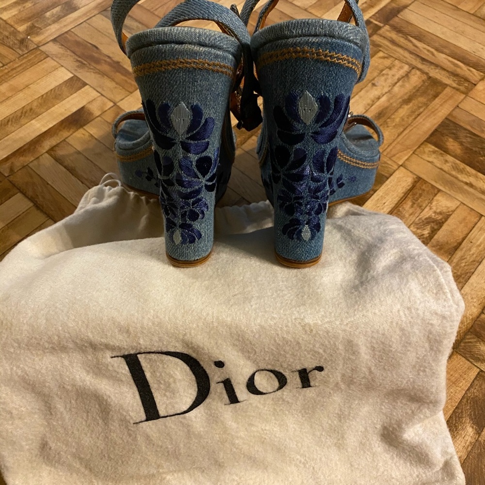 Christian Dior Couture Jean Platform Wedge - Picture 5 of 6
